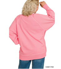 Load image into Gallery viewer, Candy Pink French Terry Pullover