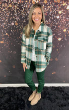 Load image into Gallery viewer, Green plaid shacket