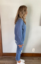 Load image into Gallery viewer, Dusty Blue Crewneck Fleece Sweatshirt
