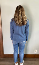Load image into Gallery viewer, Dusty Blue Crewneck Fleece Sweatshirt