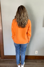 Load image into Gallery viewer, Orange crewneck fleece sweatshirt