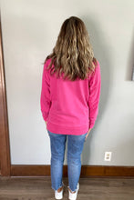 Load image into Gallery viewer, Hot pink french terry pullover