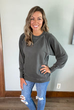 Load image into Gallery viewer, Black French Terry Pullover