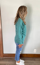 Load image into Gallery viewer, Teal French Terry Pullover