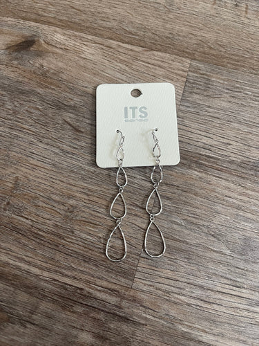 Silver dangle earrings