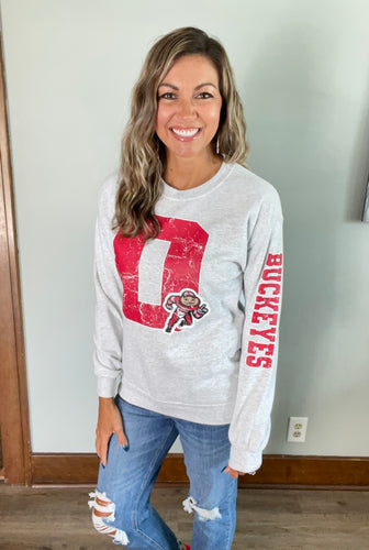 Ohio state red O crewneck sweatshirt