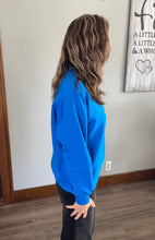 Load image into Gallery viewer, Ocean Blue Half-Zip Pullover
