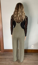 Load image into Gallery viewer, Olive Ribbed Overall Jumpsuit