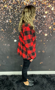 Buffalo plaid shacket