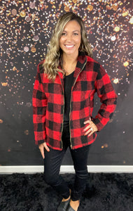 Buffalo plaid shacket