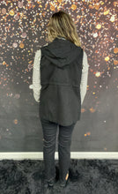 Load image into Gallery viewer, Black military hoodie vest