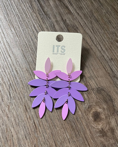 Purple earrings