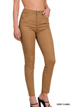 Load image into Gallery viewer, Deep camel high rise skinny denim