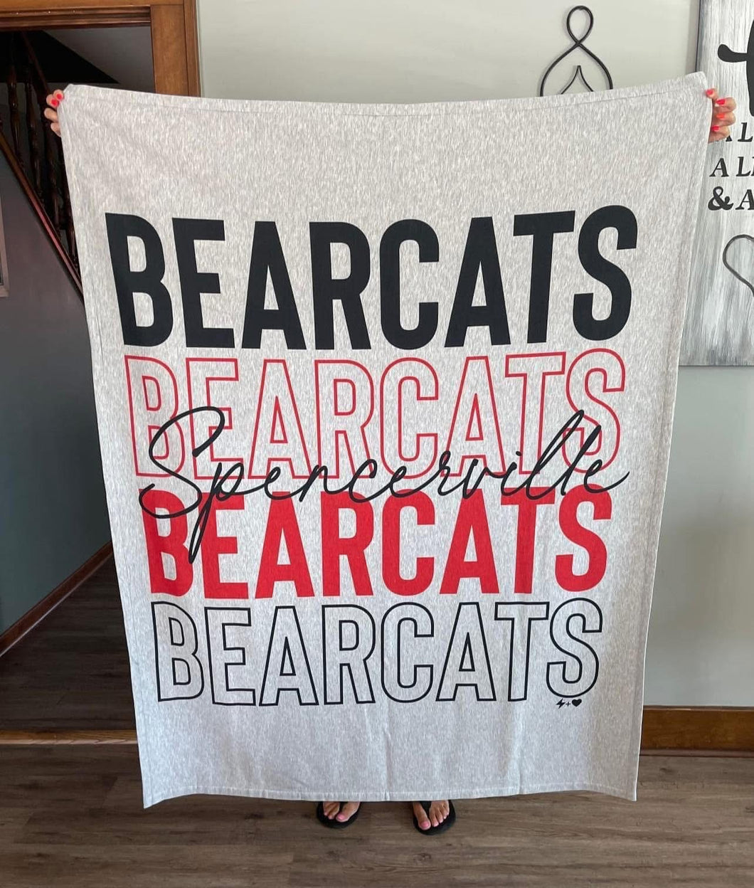 Stadium Spencerville Bearcats spirit blanket