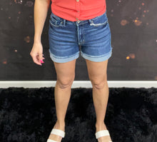 Load image into Gallery viewer, KanCan medium washed high rise shorts