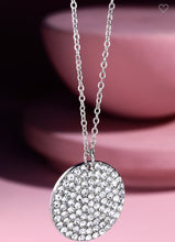 Load image into Gallery viewer, Silver disc pendant necklace