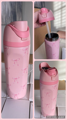20oz bow insulated sipper water bottle