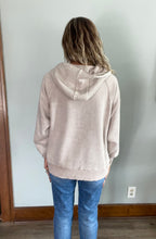 Load image into Gallery viewer, Ash Mocha Washed Half-Zip Hoodie