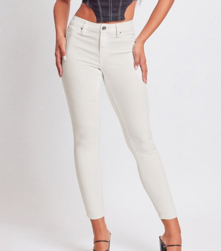 Vanilla cream hyper stretch skinny pants