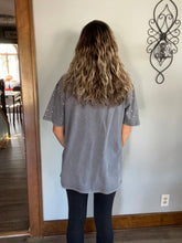 Load image into Gallery viewer, Buckeyes Rhinestone Oversized Tee