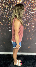 Load image into Gallery viewer, Rosy Gathered Neck Sleeveless Top