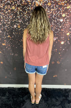 Load image into Gallery viewer, Rosy Gathered Neck Sleeveless Top