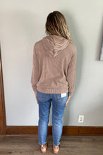 Load image into Gallery viewer, Mocha ribbed hoodie